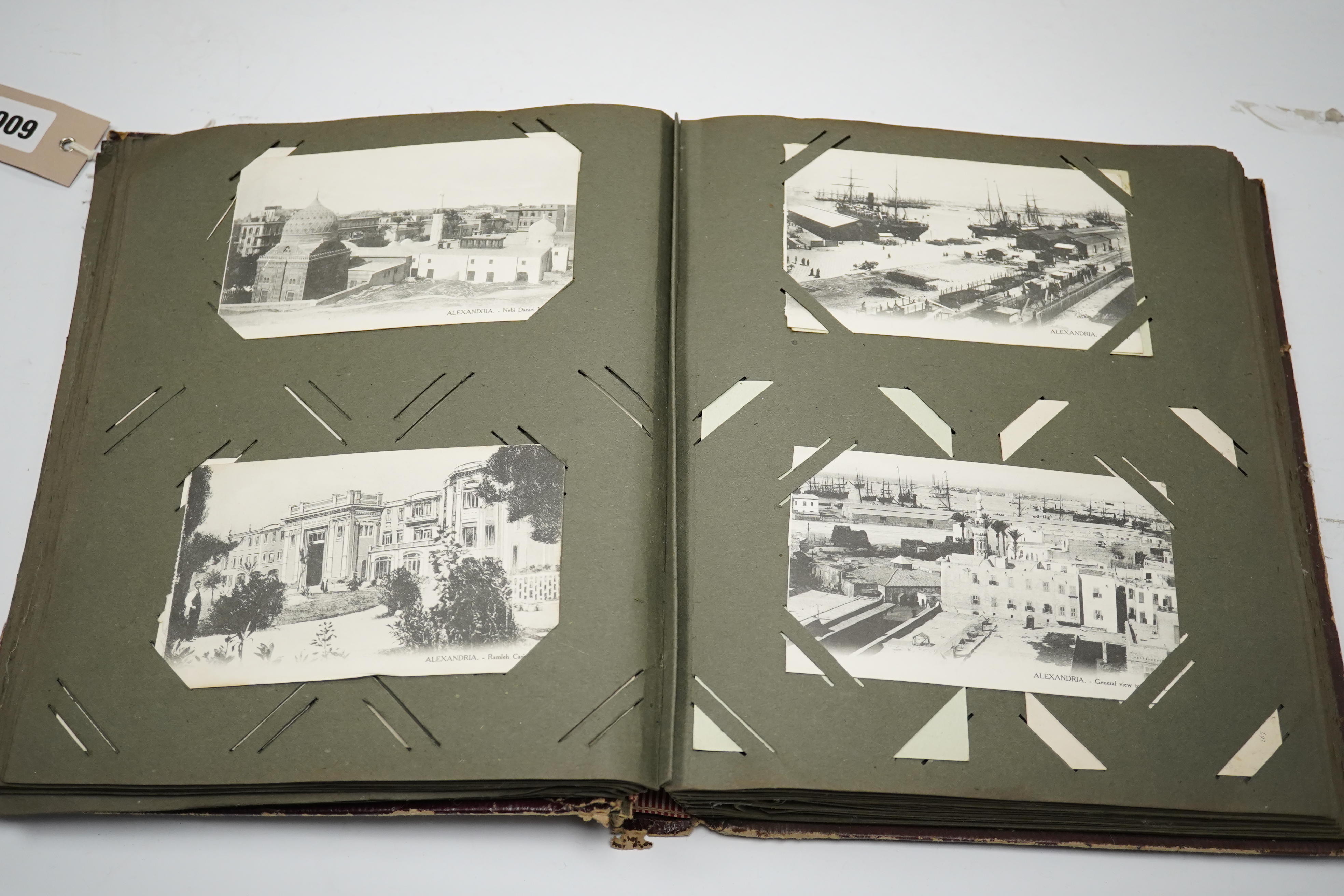 Two early 20th century topographical postcard albums. Condition - poor to fair to good